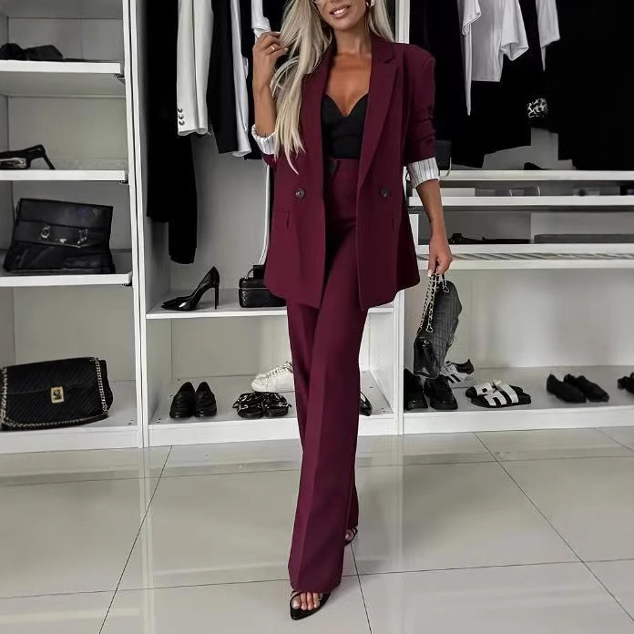 2025 new cross-border Amazon fashion casual women's suit suit women's clothing