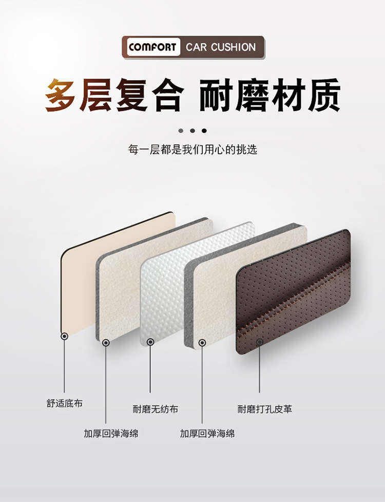 Napa Leather All-Season Car Seat Cushion Fully Surrounded Leather Car Seat Cover Cross-Border Foreign Trade Breathable and Wear-Resistant Seat Cover