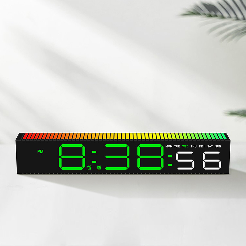 クロスボーダー創意LED電子時計シンプル目覚まし時計ピックアップ照明時計電子時計ヘッドセット5517|undefined