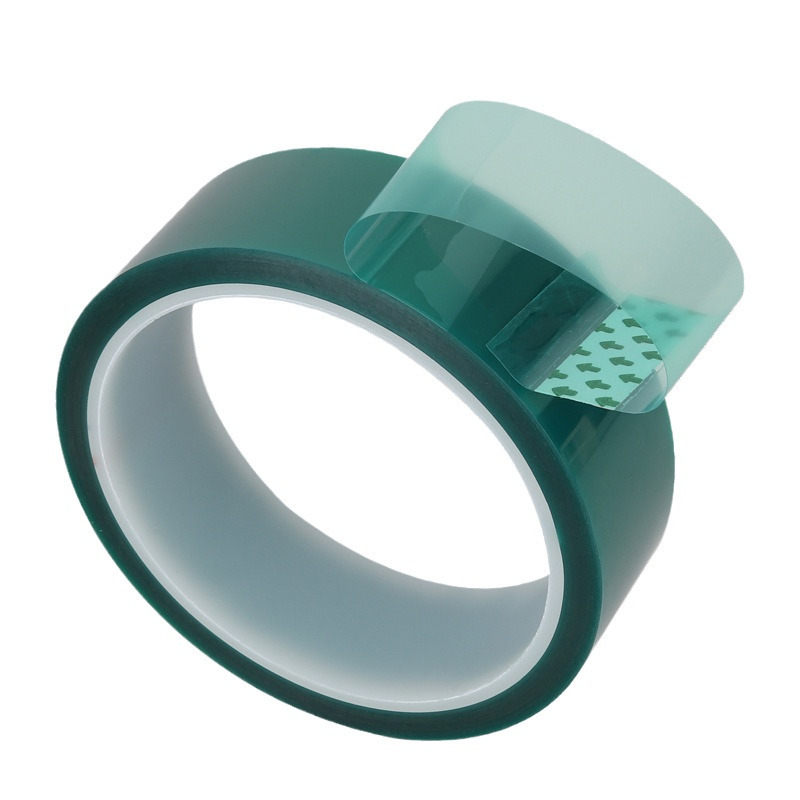 Adhesivo no residual para mascotas cinta de alta temperatura verde galvanoplastia aislamiento de pintura película protectora de silicona resistente a ácidos y álcalis adhesivo verde resistente a altas temperaturas