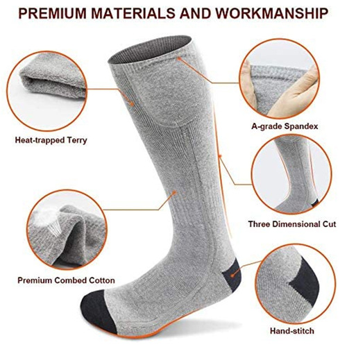 Cross-border intelligent heating socks heating socks usb electric heating socks men and women can wear foot warmers outdoor warm ski socks