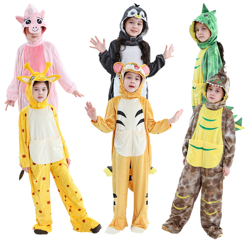 michley children‘s cartoon animal one-piece performance wear cross-border children‘s halloween christmas party costume