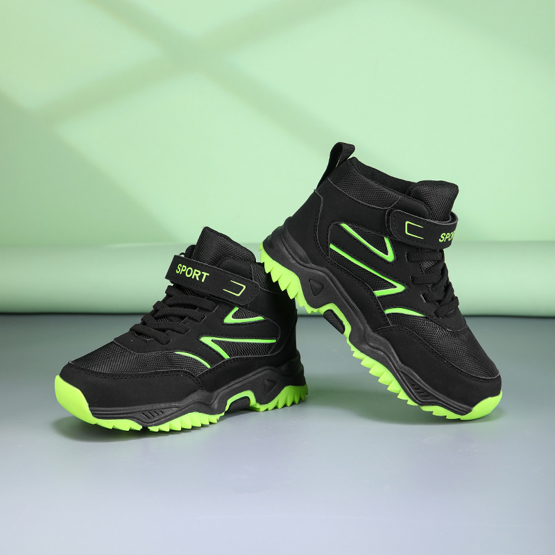 Zapatos para niños nuevos zapatos ensanchados de cabeza ancha para niños zapatos de senderismo al aire libre zapatos deportivos anticolisión zapatos de cabeza grande para niños al por mayor