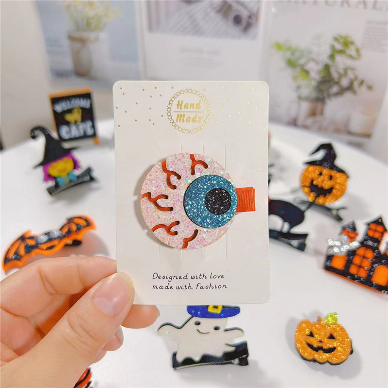 15g Weight Hair Clip Hair Accessories Type 1 Piece Quantity Street Occasion Halloween Festival Skull Pattern Women'S Gender Original Design, Punk Style Halloween Original Design Punk Skull Street Party Accessories Party Supplies 3