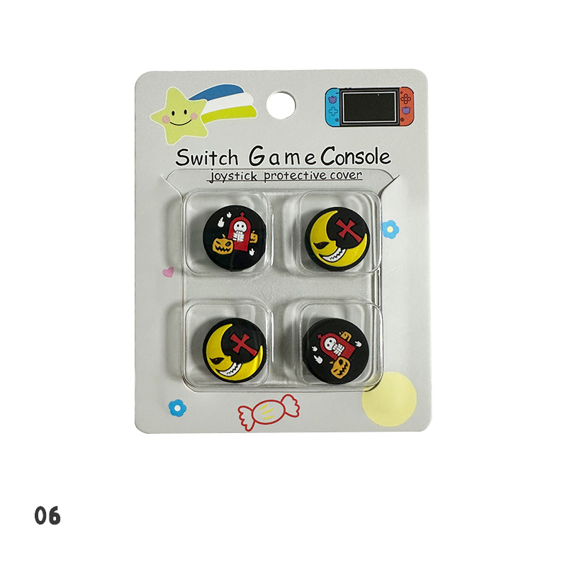 Tapa basculante de silicona de Nintendo Switch de dibujos animados NS Lite tapa basculante tapa protectora mango tapa protectora basculante