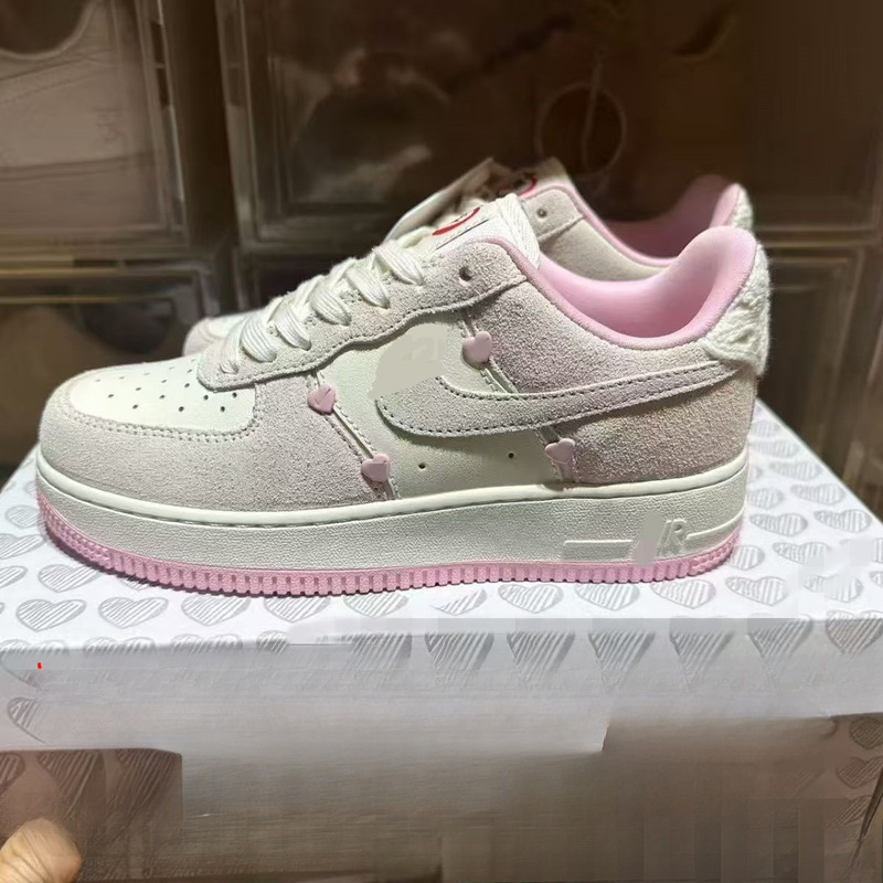 莆田鞋AF1空军一号zoom气垫四金钩男女板鞋小麦色纯白马卡龙|undefined