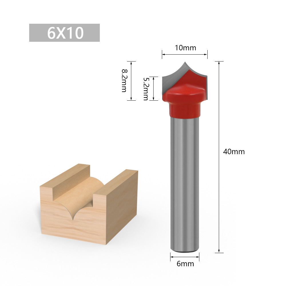 Juego de 6 cuchillos de tallado puntiagudos, cortadores decorativos para carpintería, herramientas para máquinas de grabado, cuchillos para paneles de puertas, cuchillos de tallado de precisión.