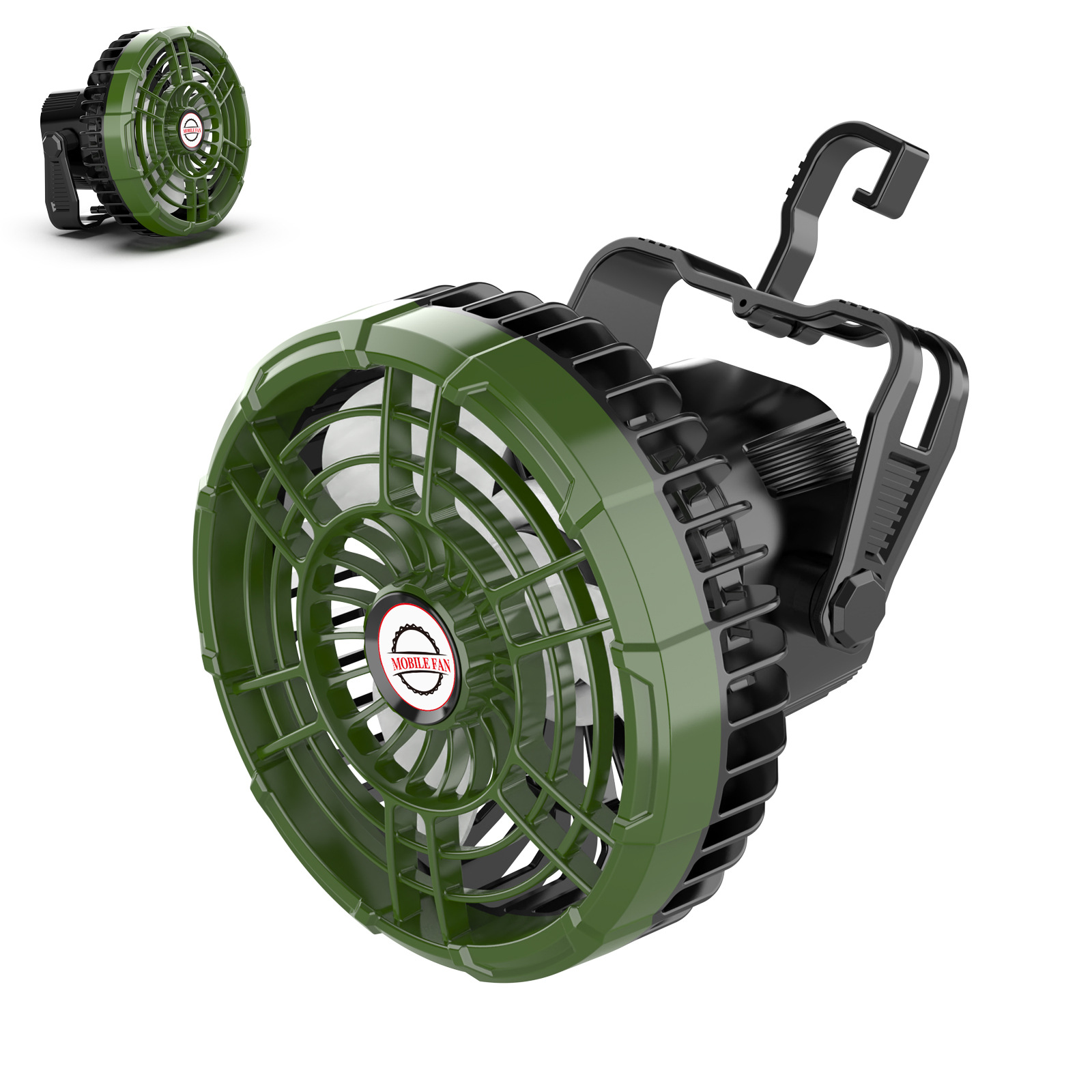 Ventilador Portátil de Camping con Luz Recargable con Iluminación LED y Banco de Energía para Exterior image 6