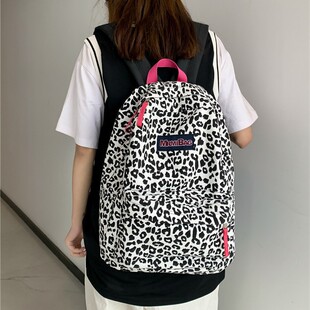 Women's Backpack Leopard Print Backpack Large Capacity Backpack Dairy Cow Print Backpack High Value Backpack Fashion Casual Backpack