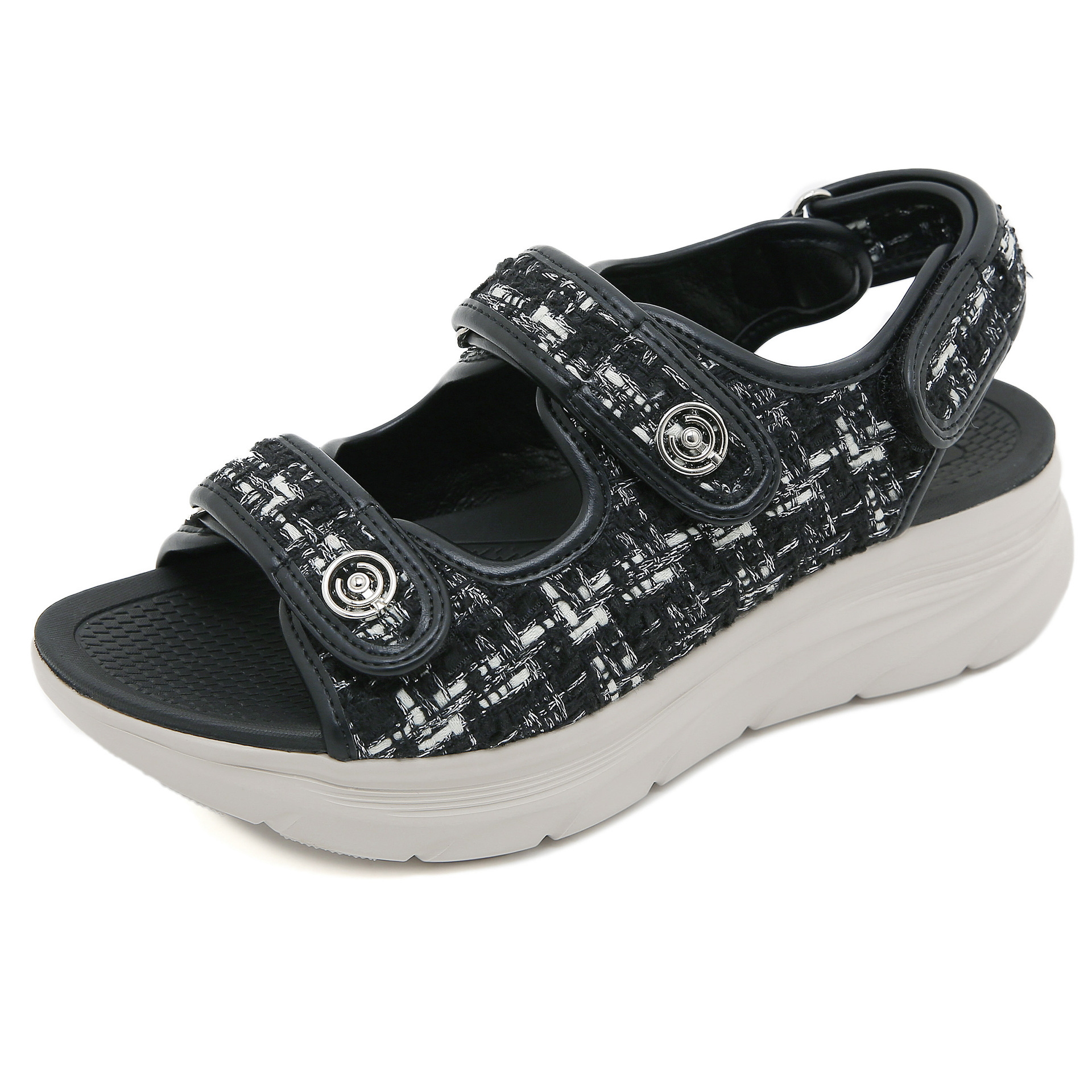 H580 - 2 Amazon 2025 nuevo velcro sandalias deportivas para mujeres ligeras y cómodas sandalias de suela gruesa