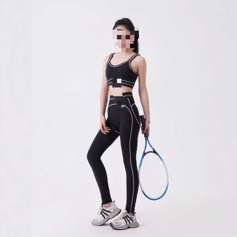 Foreign Trade Alo Same Style Yoga Set, High-Waisted 26 Summer Sports New Casual Two-Piece Fashion Yoga Set