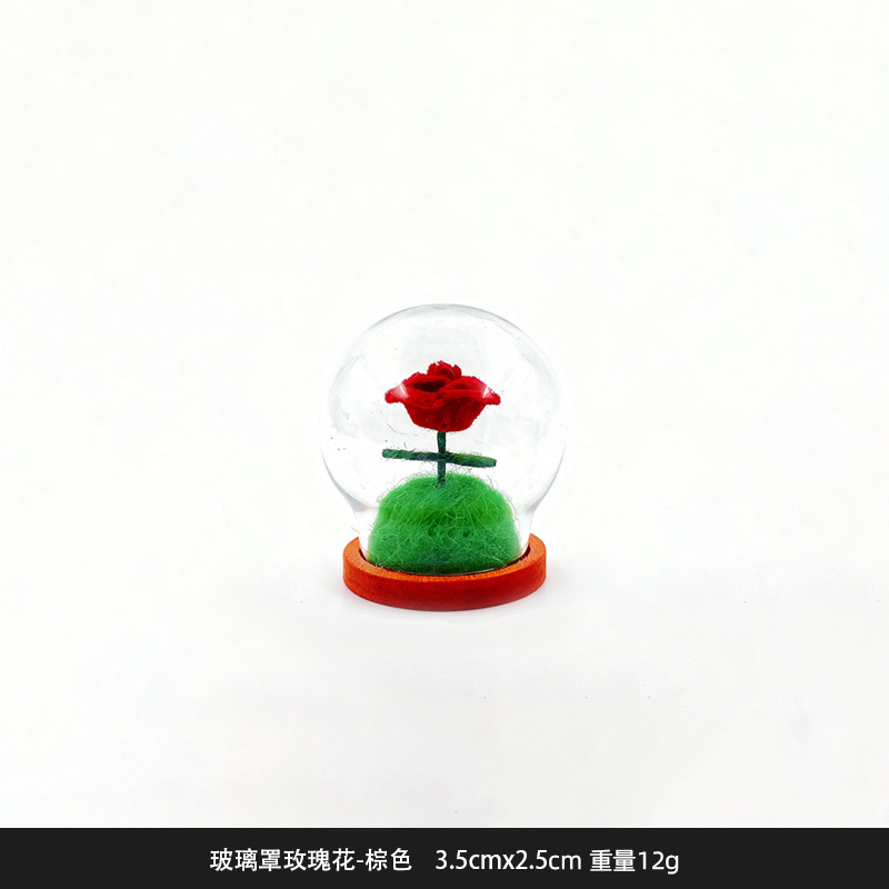 王子の小さい置物の狐のケーキdiyは永遠の花を飾って粒のデスクトップの車の樹脂のかわいい手の置物を萌えます。