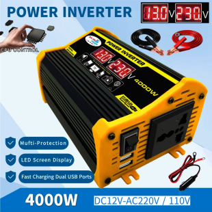 �羳�����@ʾ����׃��12V�D220V/110V300W܇�d��׃���D�Q���pUSB