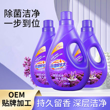 厂家直发2公斤舟洁好太太洗衣液瓶装薰衣草香型开业礼品劳保批发