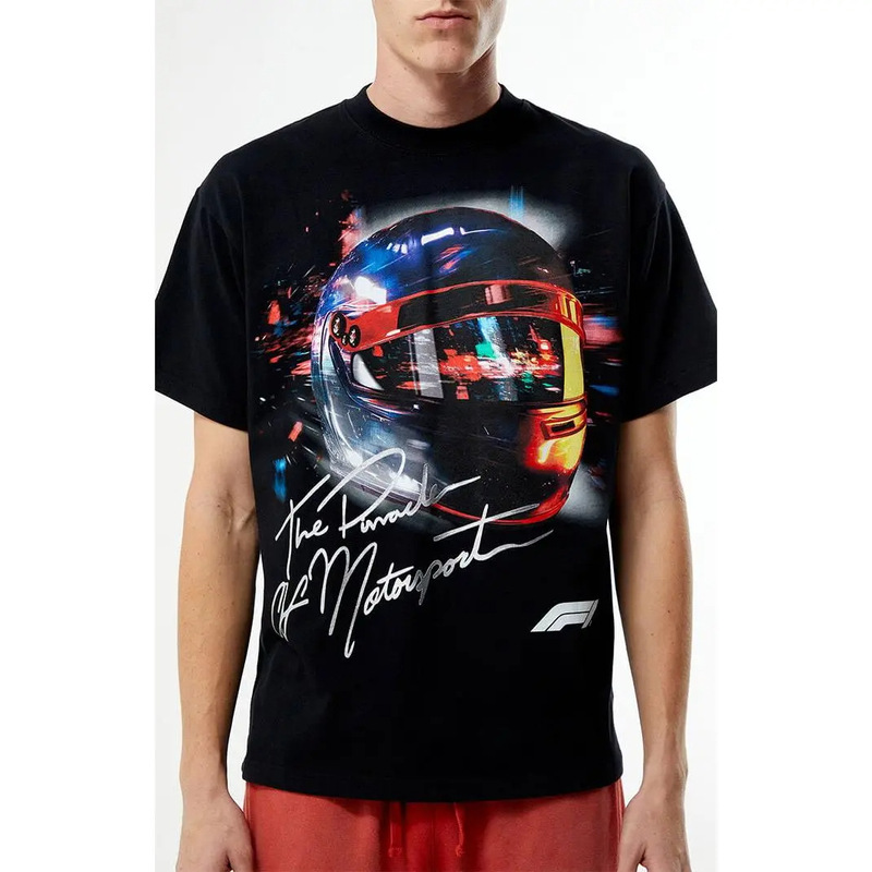European size pure cotton Formula 1 Men's x Pacsun Las Vegas Neon Echoes T-Shirt European size pure cotton Formula 1 Men's x Pacsun Las Vegas Neon Echoes T-Shirt