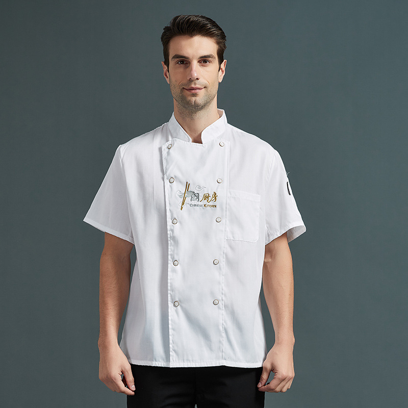 Chef ropa de trabajo manga larga Otoño e Invierno traje de los hombres restaurante trasero ropa de cocina más tamaño comedor cantina chef ropa manga corta