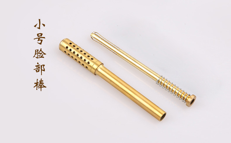 Copper Moxa Roller Stick with 12mm Smokeless Moxa Bars 10 Pack for Face Body Warm Massage specifications