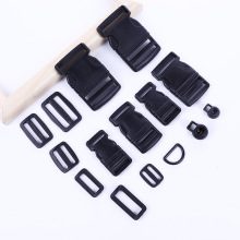 厂家供应箱包配件塑料插扣pp半圆插扣2-5cm塑料日字扣书包背包扣