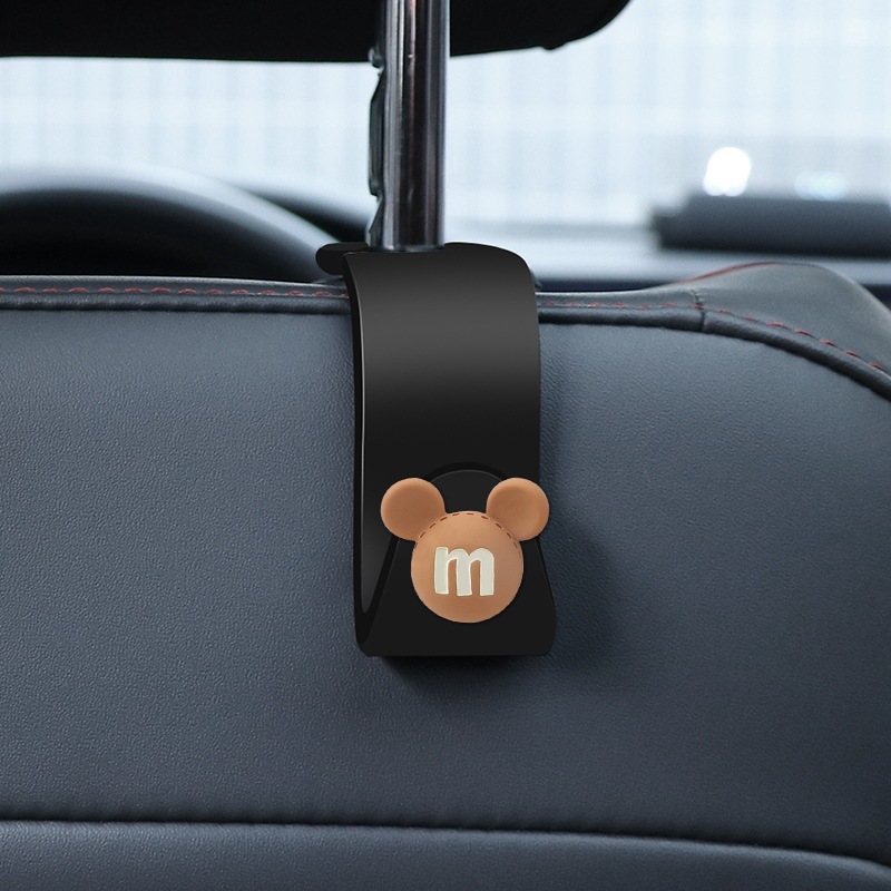 Gancho trasero del automóvil Gancho del respaldo del asiento Gancho multifuncional del automóvil del automóvil Gancho pequeño del automóvil Gancho del asiento de dibujos animados