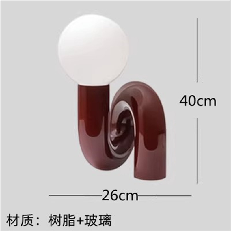 クリエイティブデザイン北欧シンプルで豪華な電気スタンド寝室ベッドヘッドランプ感リビング装飾ガラス|undefined