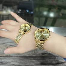 ONLYOU奥利妮新款对表情侣防水简约双日历钢带时尚实心钢带薄手表