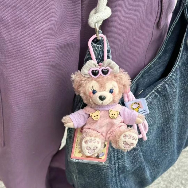 ダッフィーベアバッグペンダントアクセサリーぬいぐるみシェリーローズ車のキーホルダーペンダントギフト女の子のため|undefined