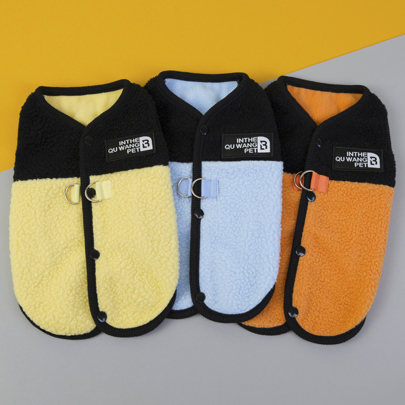 Pet Clothes New Autumn and Winter Vest Dog Clothing Teddy Panda Cat Clothes Cashmere Thermal Vest