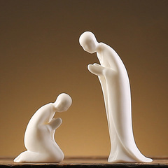 Creative Chinese-style Zen-style ceramic figure white porcelain study desk small decorative item home aquarium landscape matching decorative item