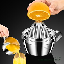316不锈钢手动榨汁机水果压汁器家用橙子柠檬榨汁器炸橙汁压榨器
