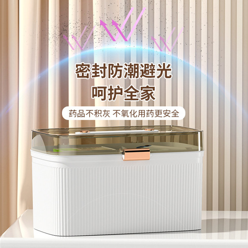 Medical box home decoration household large-capacity multi-layer medicine storage box medical first aid box small medicine box
