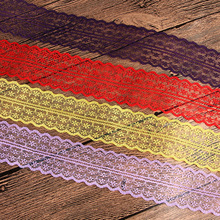 蕾丝花边4.5cm服装内衣床品辅料diy皱褶打皱彩色米字宽花边