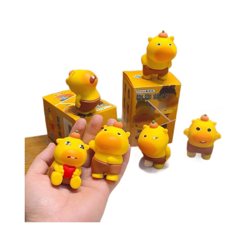 カピバラ ルル ブラインドボックス人形 漫画周辺人形 手作り装飾品 ストレス解消 かわいい小さなおもちゃ ナザ ブラインドボックス|undefined