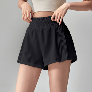 Sports Shorts Women's Loose Summer Outer Wear Anti-Exposure Running 2025 New Three-Quarter Pants Thin Pilates Fitness