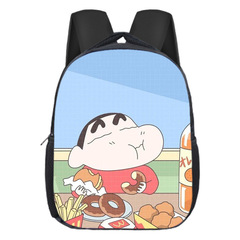 New Model Crayon Shin-chan Gender-Specific Printed Kindergarten School Bag Student Fashion Dual-Shoulder Bag Personal Elementary School Backpack Wholesale