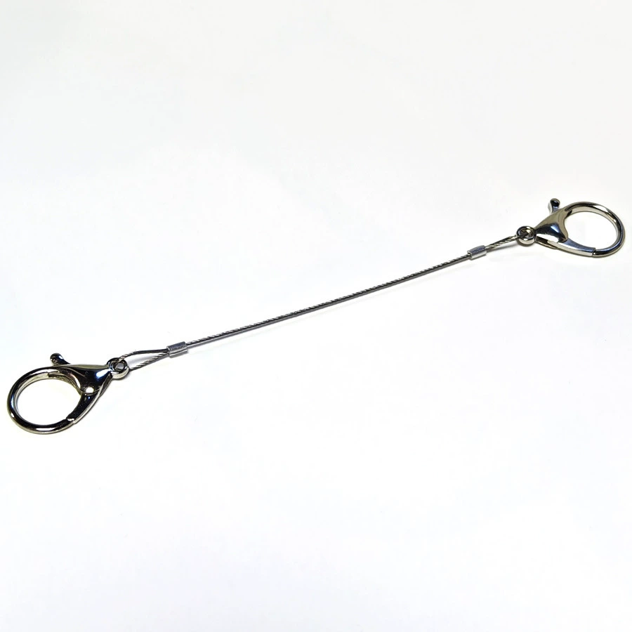 Steel wire, keychain with key