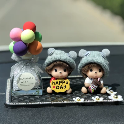 Interior Supplies Balloon Women, Car ornaments - happycoke-qiqi-colored-ball-bottle-diamond-pad