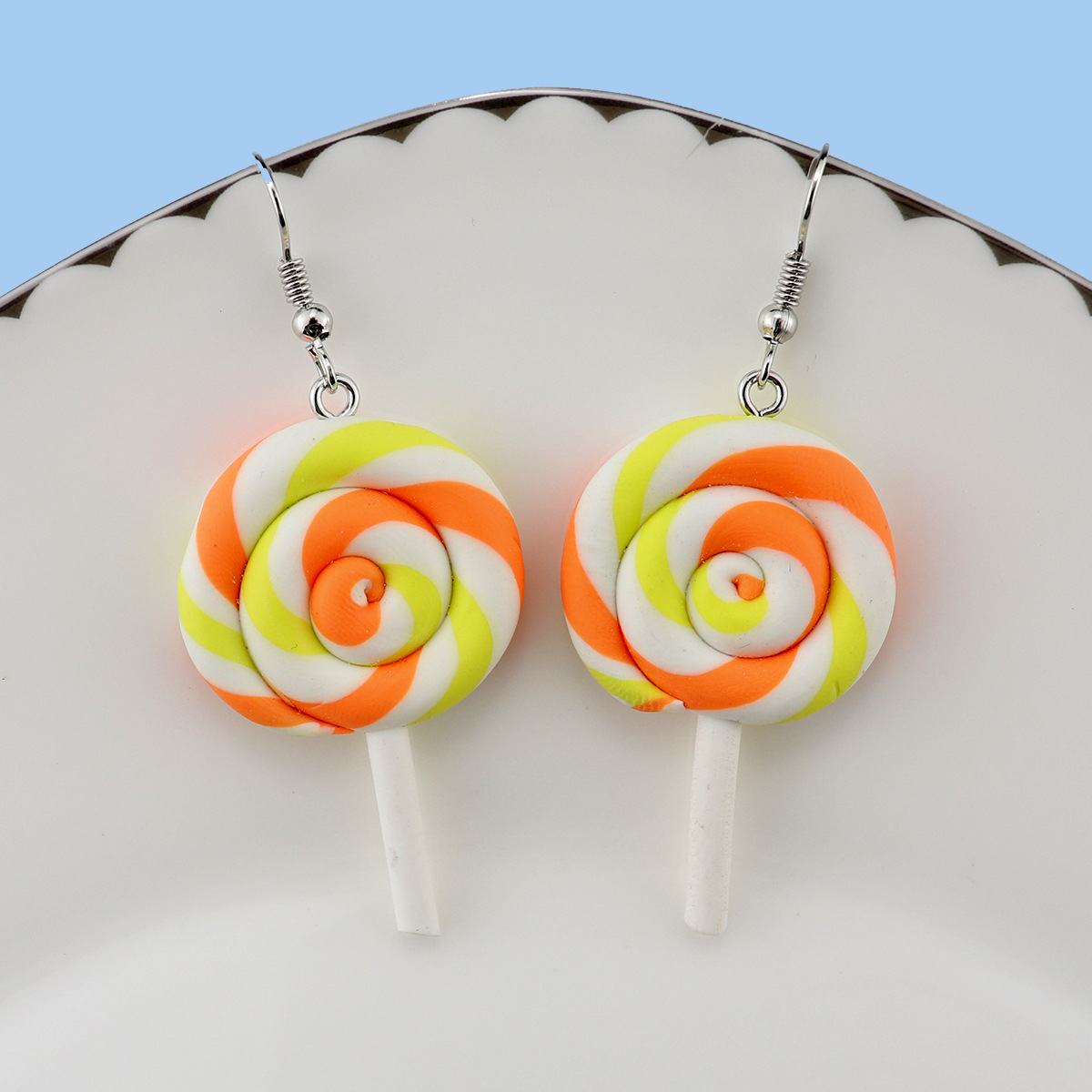 1 Pair Quantity Holiday, Street Occasion 1 Pair Casual Sweet Candy Soft Clay Drop Earrings