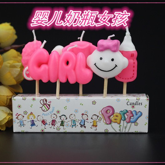 Dibujos animados lindo cumpleaños vela niños años de edad fiesta hornear decoración creativa animal sin humo vela pastel al por mayor