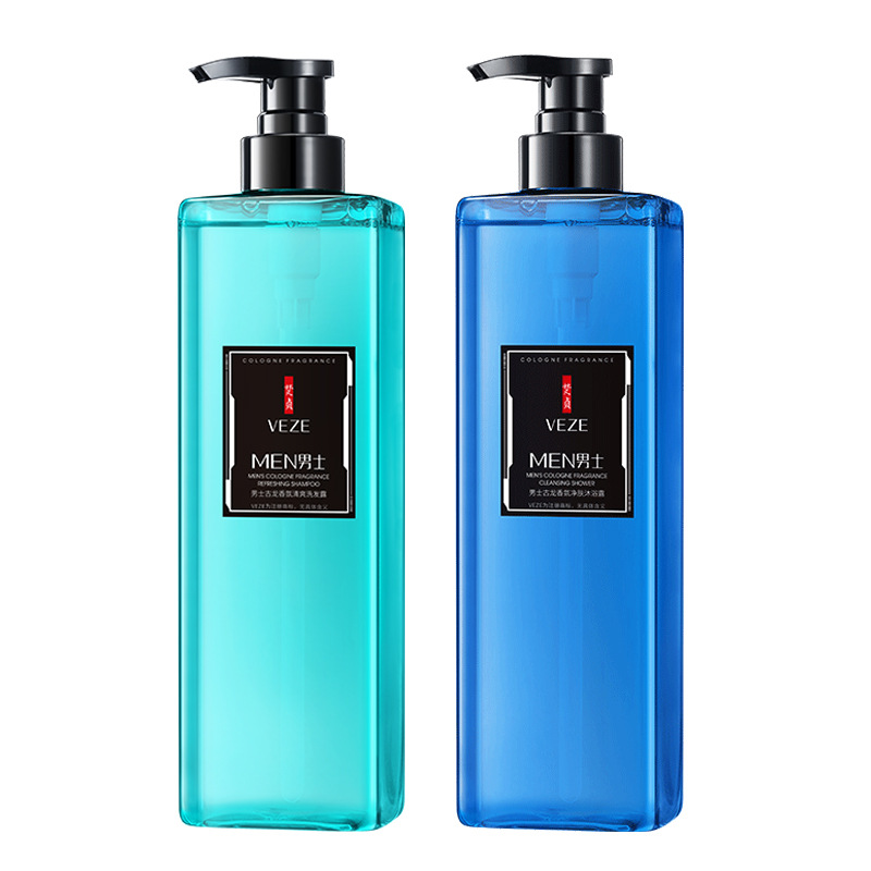 Hombre de lavado, champú refrescante, limpieza profunda y refrescante, baño para hombres, set de protección