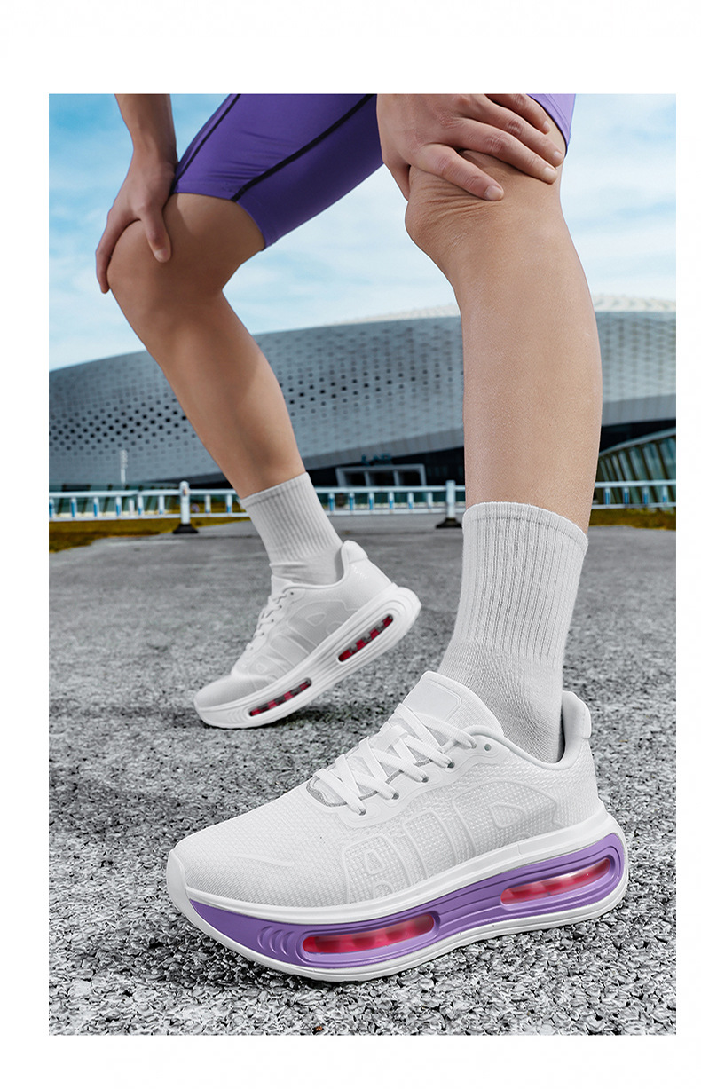 Breathable Men's Running Trainers With Suede And Rubber Sole_voghion.com