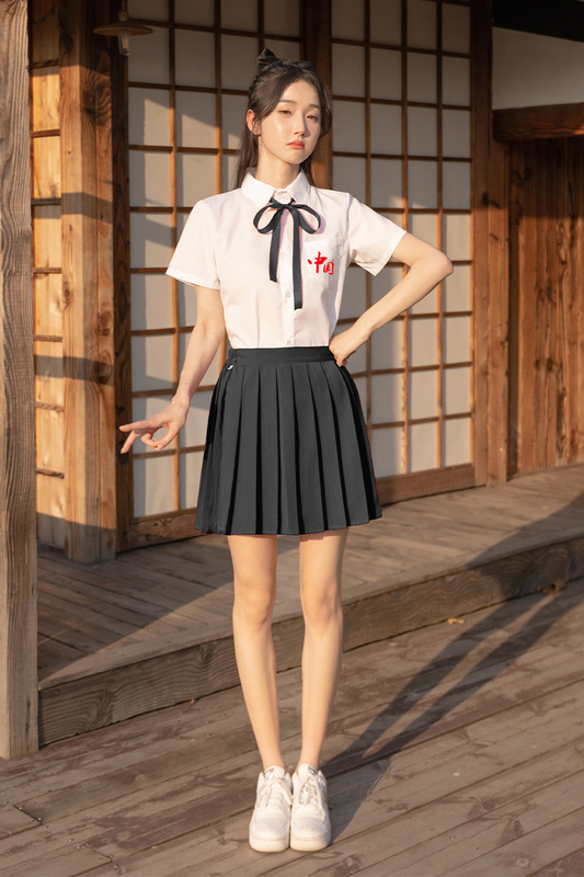 大合唱韓系制服卒業クラス服学院風ロングスカートセット中学校朗読公演服装高校学生|undefined