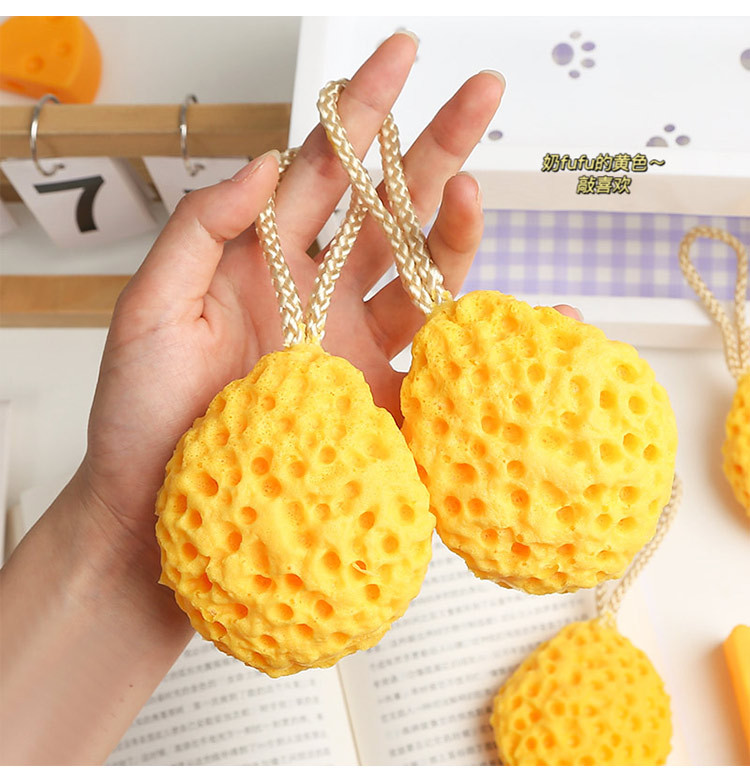 Cute Honeycomb Non-scattered Female Soft Bubble Cute Bath Shower Net Sponge Ball display picture 8