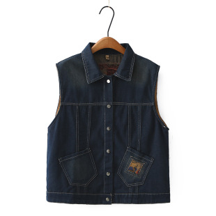 plus size Hole Bear Denim Vest Women's Slimming 2025 Spring and Summer Niche Vest Fat Girl Vest Cardigan Trendy 8287