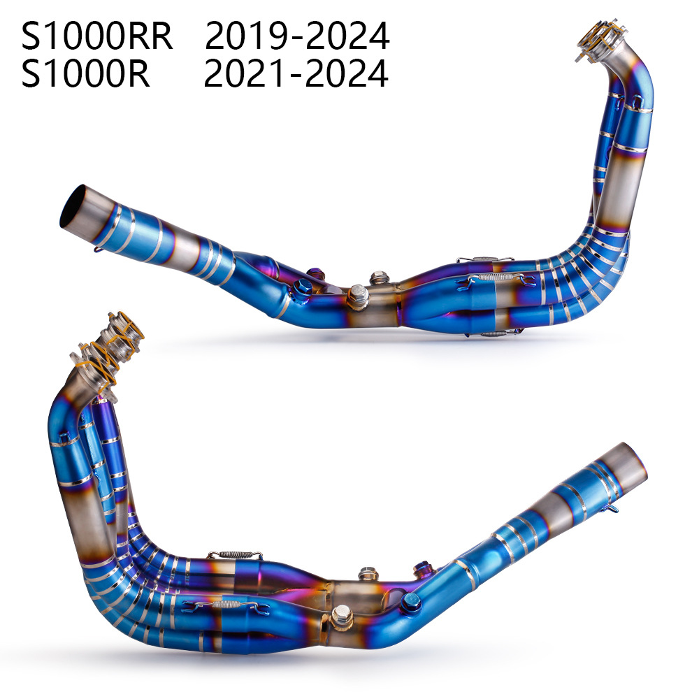 Suitable for Motorcycles S1000Rr 19-22 Modified Titanium Alloy Front Exhaust Pipe S1000R 21-22
