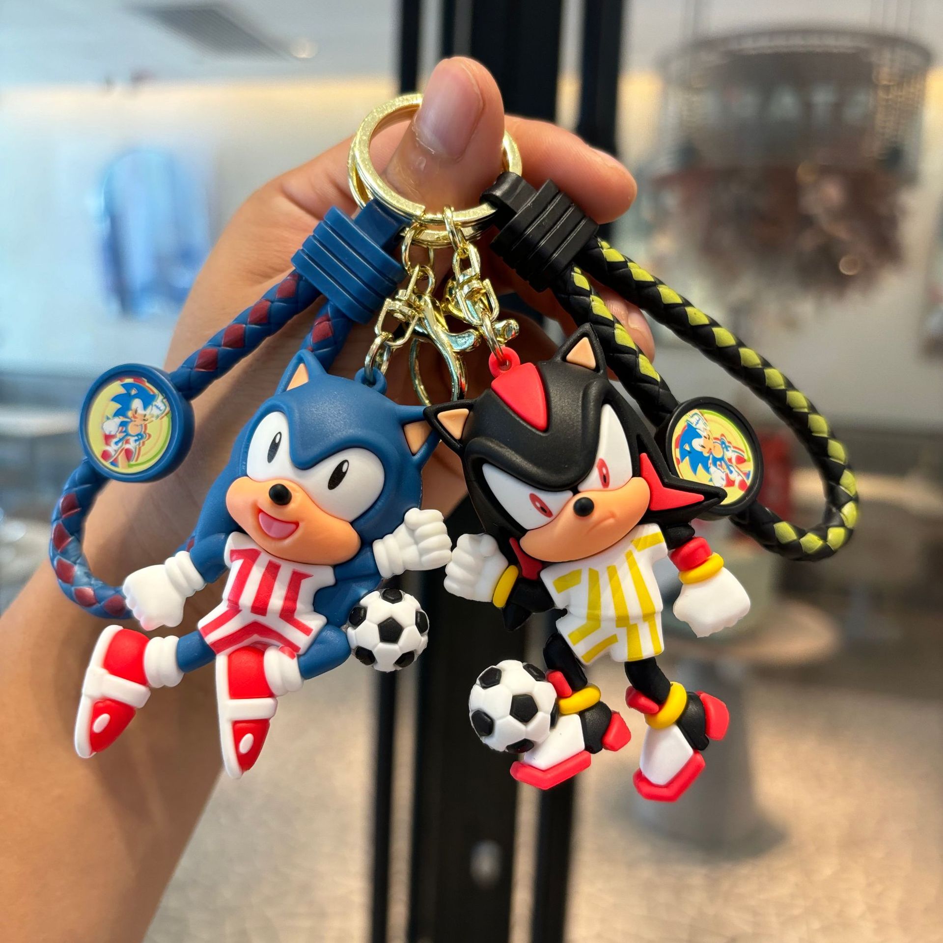 Sonic transfronterizo supersónico erizo niño llavero muñeca de PVC colgar garra de bebé pequeño regalo al por mayor