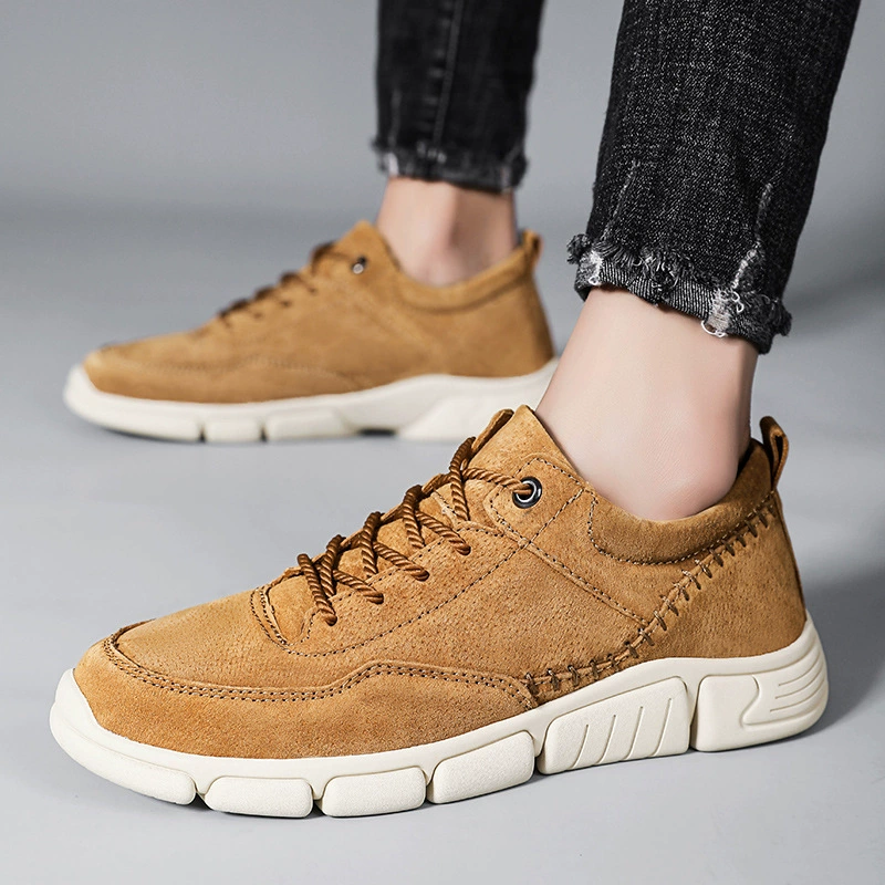 2021 новая мужская обувь одна педаль бобовая обувь кожаная тенденция ленивая обувь мужская повседневная кожаная обувь одиночная обувь