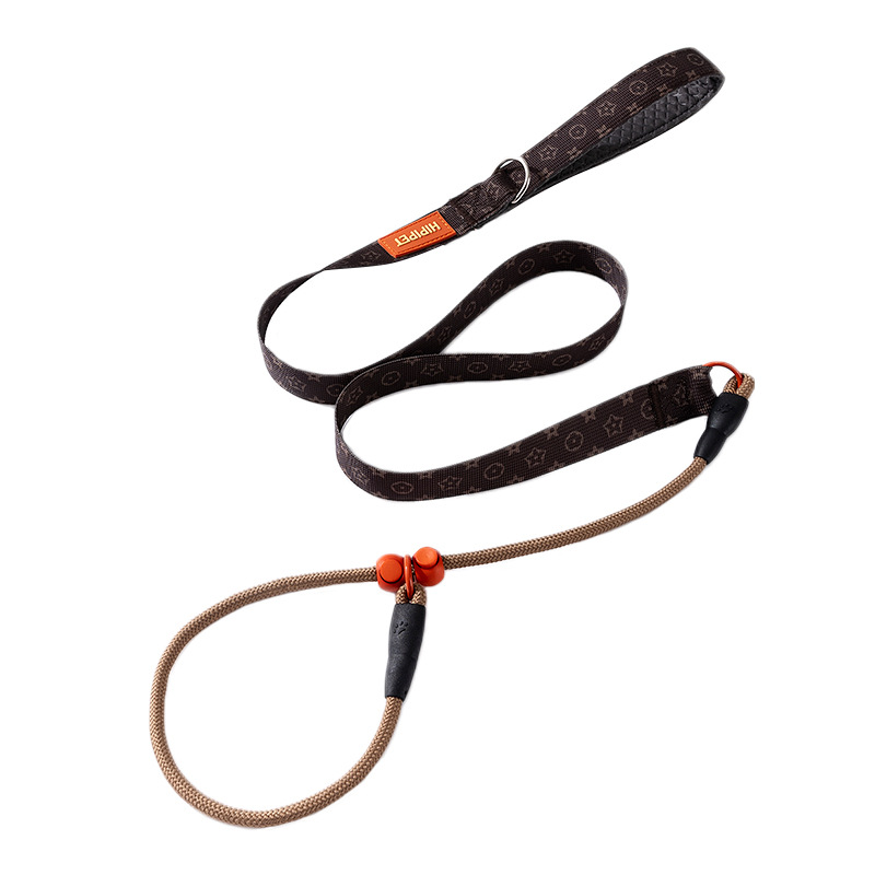 Cuerda de tracción para mascotas a prueba de explosiones, cuerda p, cadena p, cuerda para pasear al perro, cadena para perros, perno anti-bobinado para perros, cuerda para perros de entrenamiento para perros