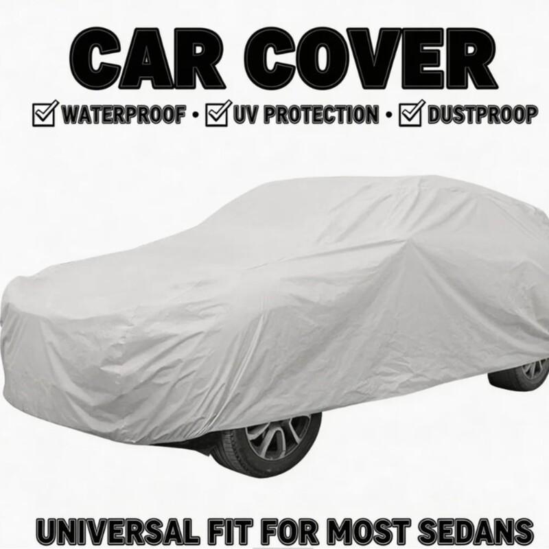 Upgraded Car Cover Peva Single-Layer Car Cover, Full Vehicle Sun Protection, Heat Insulation, Universal Waterproof and Dustproof Sunshade Cover Upgraded Car Cover Peva Single-Layer Car Cover, Full Vehicle Sun Protection, Heat Insulation, Universal Waterproof and Dustproof Sunshade Cover