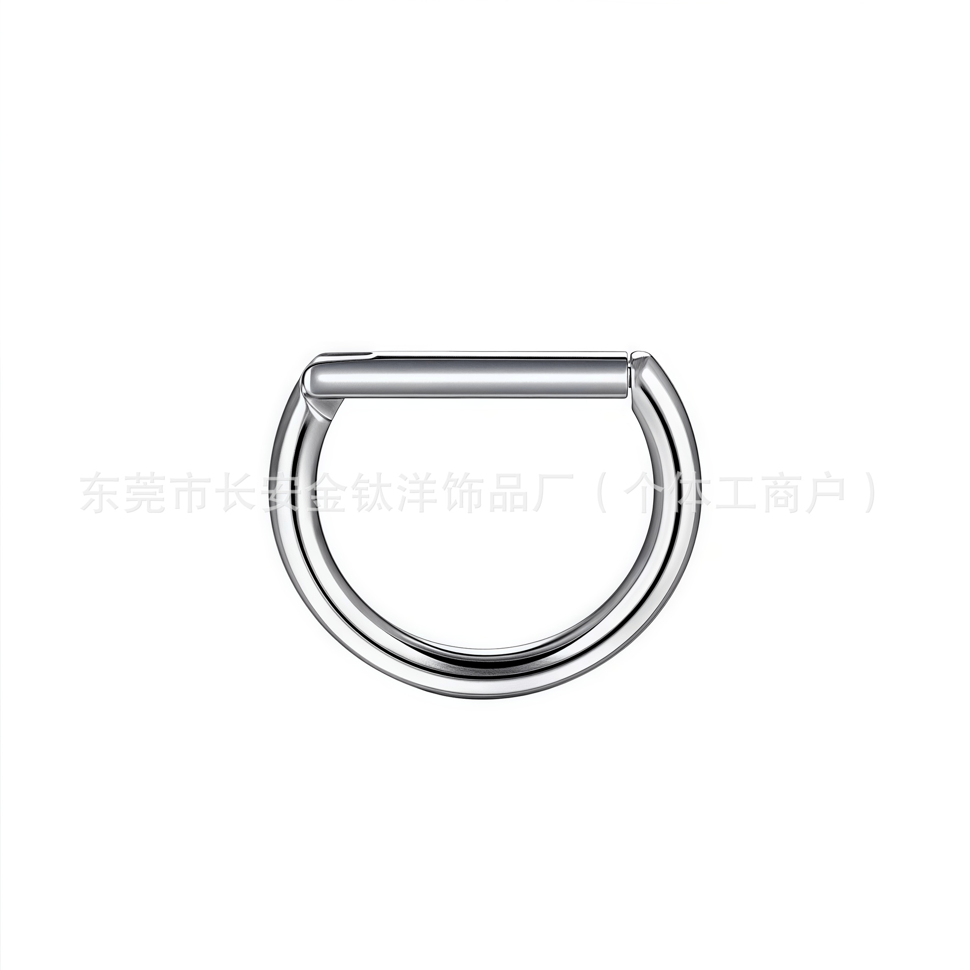 Labret piercing jewelry detail image