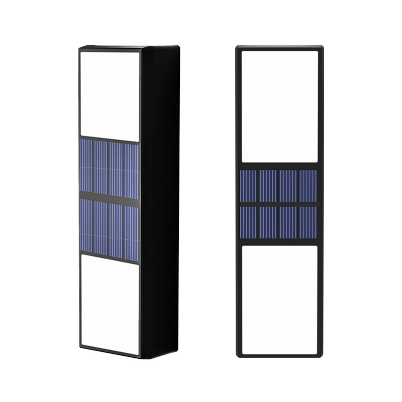 Transfronteriza nueva lámpara de pared solar al aire libre lámpara de paisaje de detección de luz al aire libre lámpara de pared de patio de carga solar al aire libre